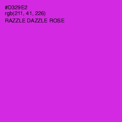 #D329E2 - Razzle Dazzle Rose Color Image