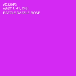 #D329F3 - Razzle Dazzle Rose Color Image