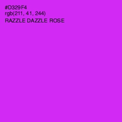 #D329F4 - Razzle Dazzle Rose Color Image