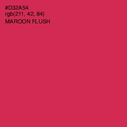 #D32A54 - Maroon Flush Color Image