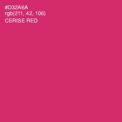 #D32A6A - Cerise Red Color Image