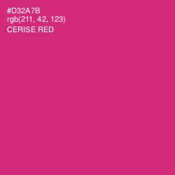 #D32A7B - Cerise Red Color Image