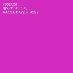 #D32AC0 - Razzle Dazzle Rose Color Image