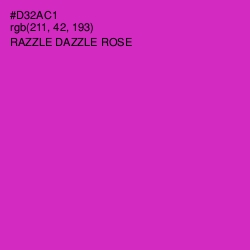 #D32AC1 - Razzle Dazzle Rose Color Image