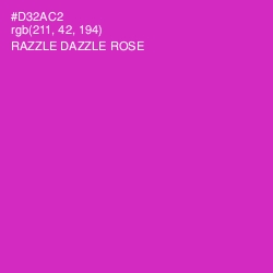 #D32AC2 - Razzle Dazzle Rose Color Image