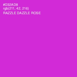 #D32AD8 - Razzle Dazzle Rose Color Image