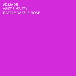 #D32ADB - Razzle Dazzle Rose Color Image