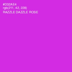 #D32AE4 - Razzle Dazzle Rose Color Image