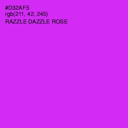 #D32AF5 - Razzle Dazzle Rose Color Image