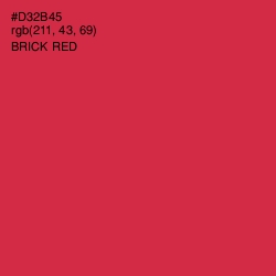 #D32B45 - Brick Red Color Image