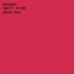#D32B50 - Brick Red Color Image
