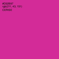 #D32B97 - Cerise Color Image