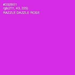 #D32BE1 - Razzle Dazzle Rose Color Image