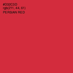 #D32C3D - Persian Red Color Image