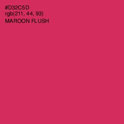 #D32C5D - Maroon Flush Color Image