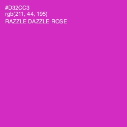 #D32CC3 - Razzle Dazzle Rose Color Image