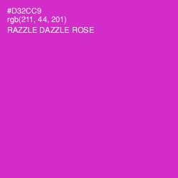 #D32CC9 - Razzle Dazzle Rose Color Image