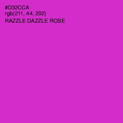 #D32CCA - Razzle Dazzle Rose Color Image