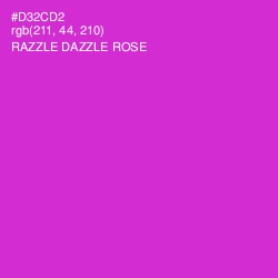 #D32CD2 - Razzle Dazzle Rose Color Image