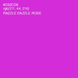 #D32CD8 - Razzle Dazzle Rose Color Image