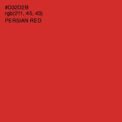 #D32D2B - Persian Red Color Image