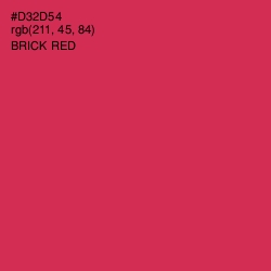 #D32D54 - Brick Red Color Image