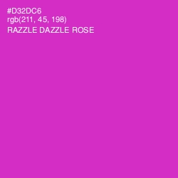 #D32DC6 - Razzle Dazzle Rose Color Image