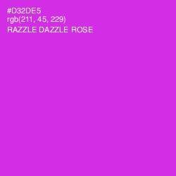 #D32DE5 - Razzle Dazzle Rose Color Image