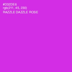 #D32DE6 - Razzle Dazzle Rose Color Image