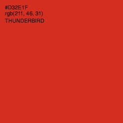 #D32E1F - Thunderbird Color Image