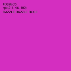 #D32EC0 - Razzle Dazzle Rose Color Image