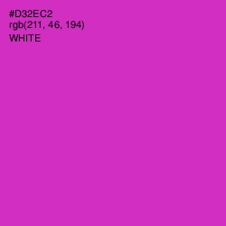 #D32EC2 - Razzle Dazzle Rose Color Image