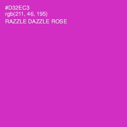 #D32EC3 - Razzle Dazzle Rose Color Image