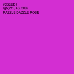 #D32ED1 - Razzle Dazzle Rose Color Image