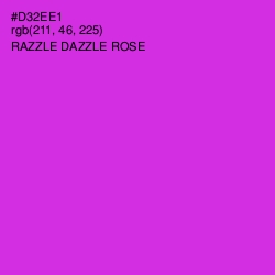 #D32EE1 - Razzle Dazzle Rose Color Image