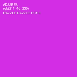 #D32EE6 - Razzle Dazzle Rose Color Image