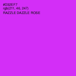 #D32EF7 - Razzle Dazzle Rose Color Image