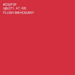 #D32F3F - Flush Mahogany Color Image