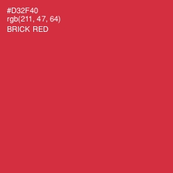 #D32F40 - Brick Red Color Image