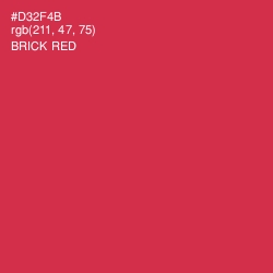 #D32F4B - Brick Red Color Image