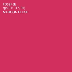 #D32F5E - Maroon Flush Color Image