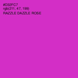 #D32FC7 - Razzle Dazzle Rose Color Image