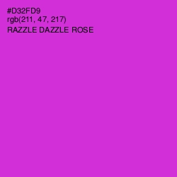 #D32FD9 - Razzle Dazzle Rose Color Image