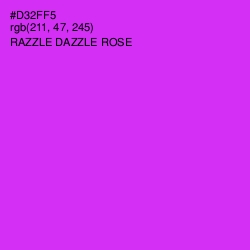 #D32FF5 - Razzle Dazzle Rose Color Image