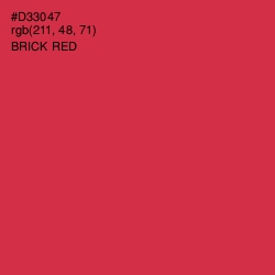 #D33047 - Brick Red Color Image