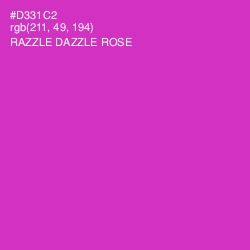 #D331C2 - Razzle Dazzle Rose Color Image