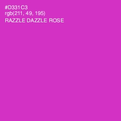 #D331C3 - Razzle Dazzle Rose Color Image