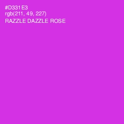 #D331E3 - Razzle Dazzle Rose Color Image