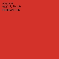 #D3322B - Persian Red Color Image