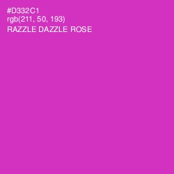 #D332C1 - Razzle Dazzle Rose Color Image